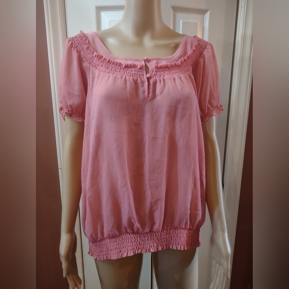 Apt 9 women's size large pink blouse shirt top - Picture 1 of 7